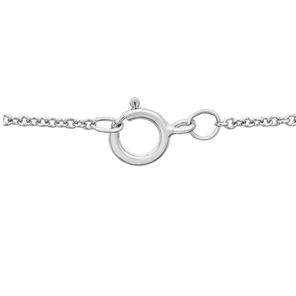925 Sterling & Diamond Quatrefoil Cluster Pendant Dainty Necklace 1/10 C… - Picture 5 of 8